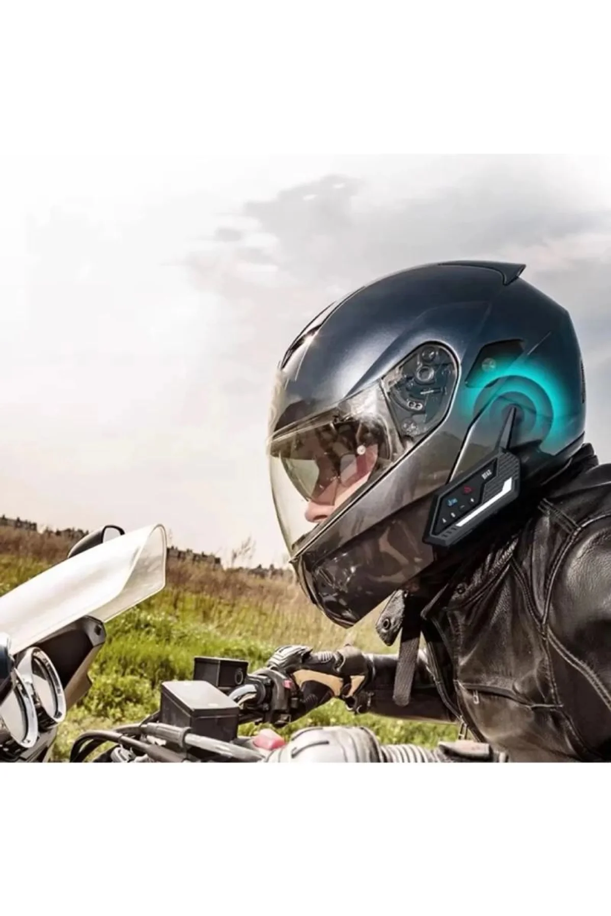 Bt62 Motosiklet Kask Kulaklığı Bluetooth Intercom 2 Intercom Bağlantılı - Just Cheap Store Görsel 5