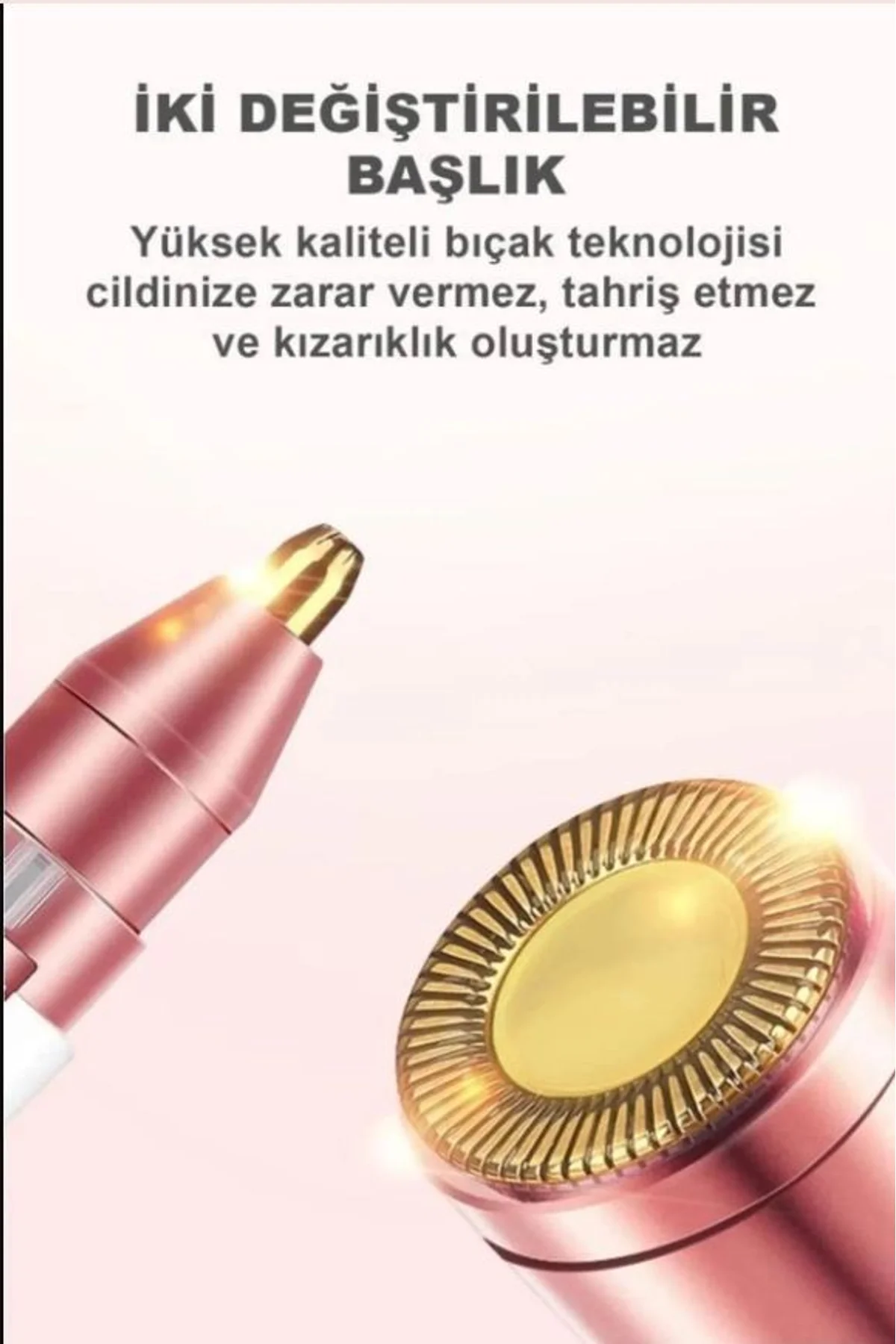 Çift Başlıklı Epilasyon Yüz Çene Işıklı Kıl Tüy Alma Mini Cep Epilasyonu - Just Cheap Store Görsel 2
