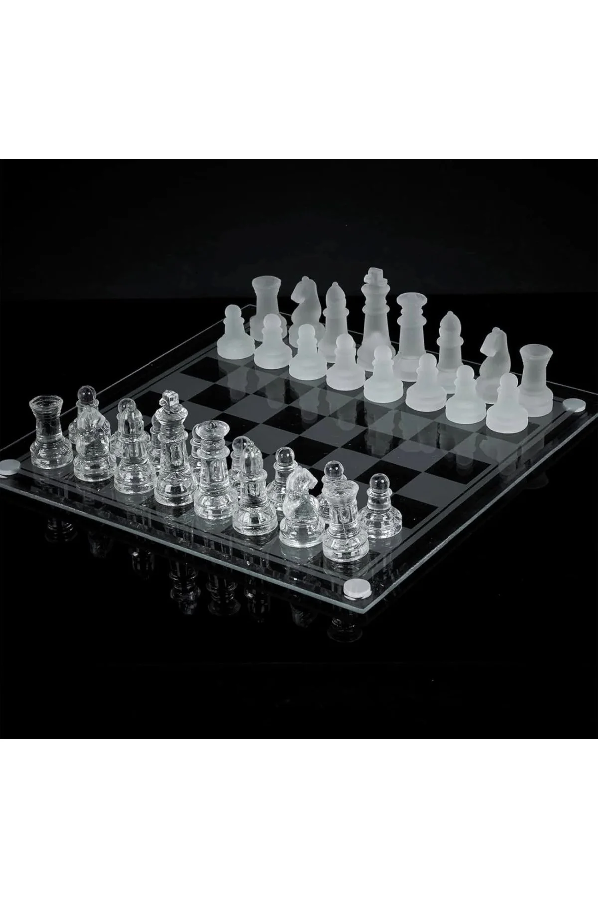 Cam Satranç Takımı 25*25cm