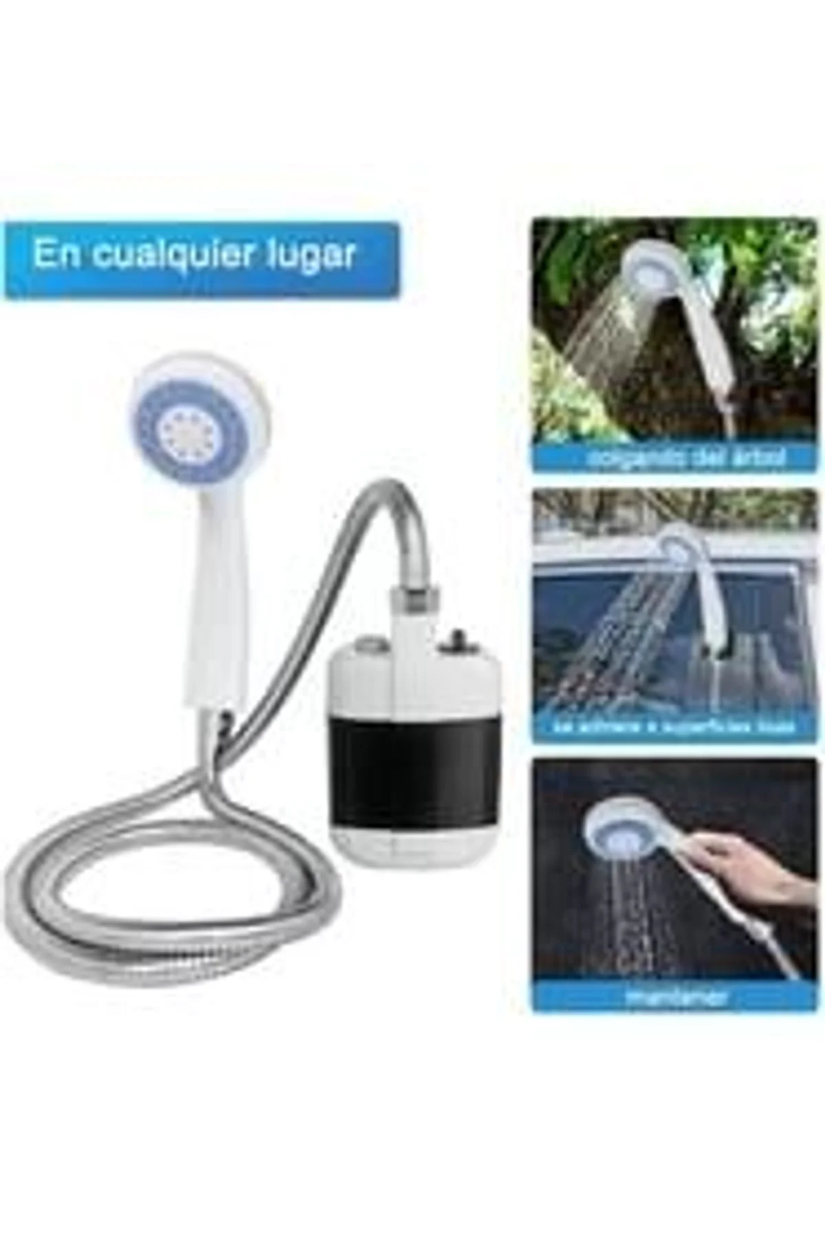 Taşınabilir Şarjlı Seyyar Duş Seti ( Pompa - Hortum - Duş Başlığı ) - Just Cheap Store Görsel 3