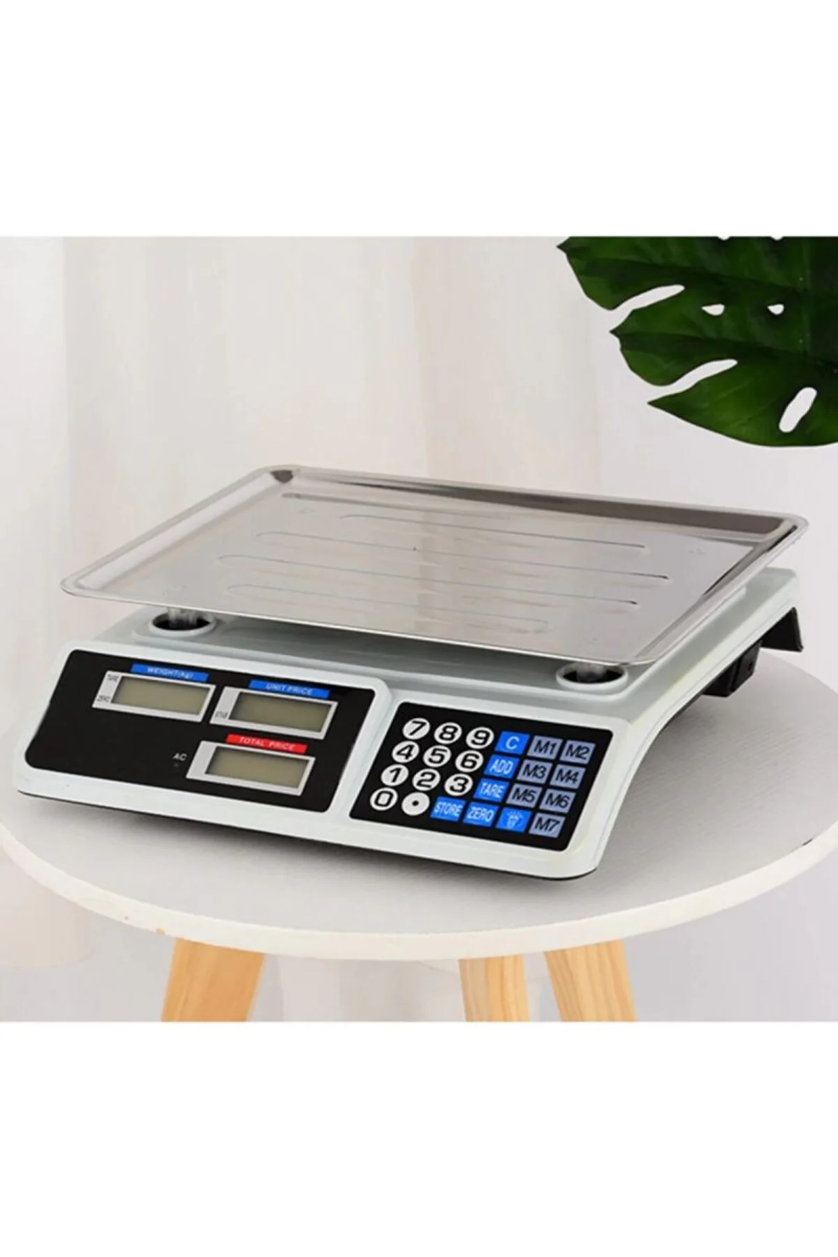 Metal Ölçüm Tartısı Elektronik Terazi Bakkal Manav Market Ve Pazarcı Tartısı 40kg - Just Cheap Store Görsel 4