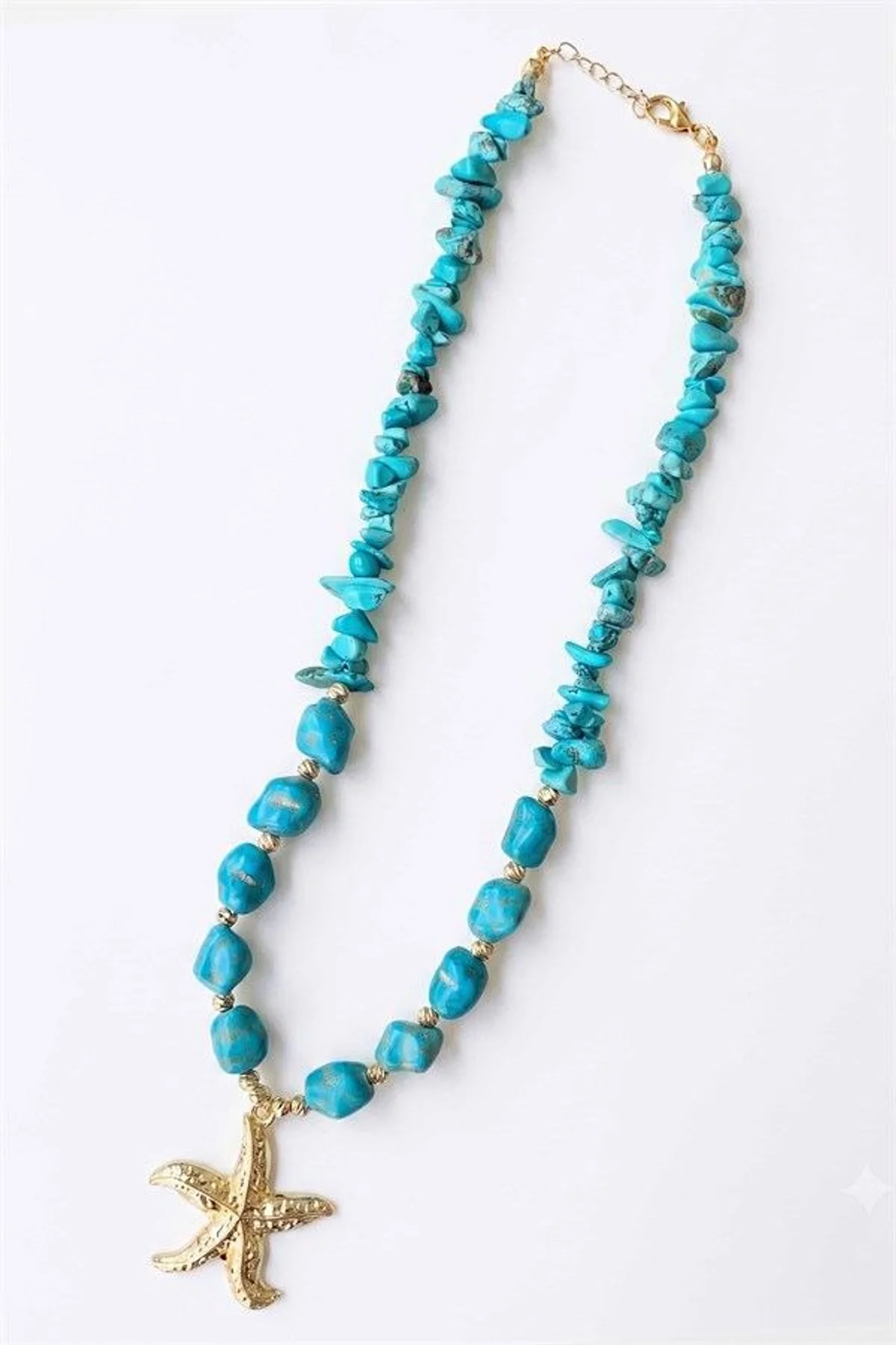 Turkuaz Boncuk Kolye - Turkuaz - Just Cheap Store Görsel 2
