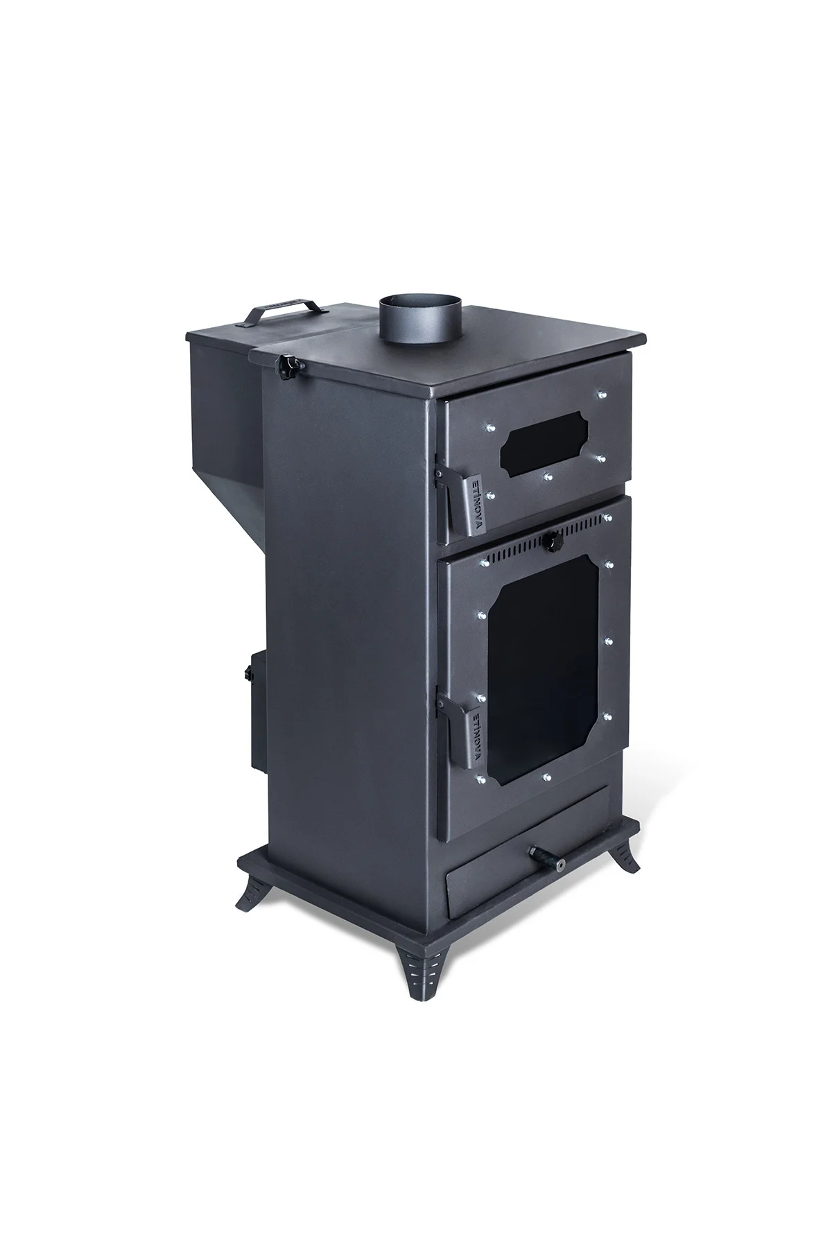 Pelet ve Odun Sobası MS-K003 Modeli Şömineli - Fırınlı - Ms Görsel 2