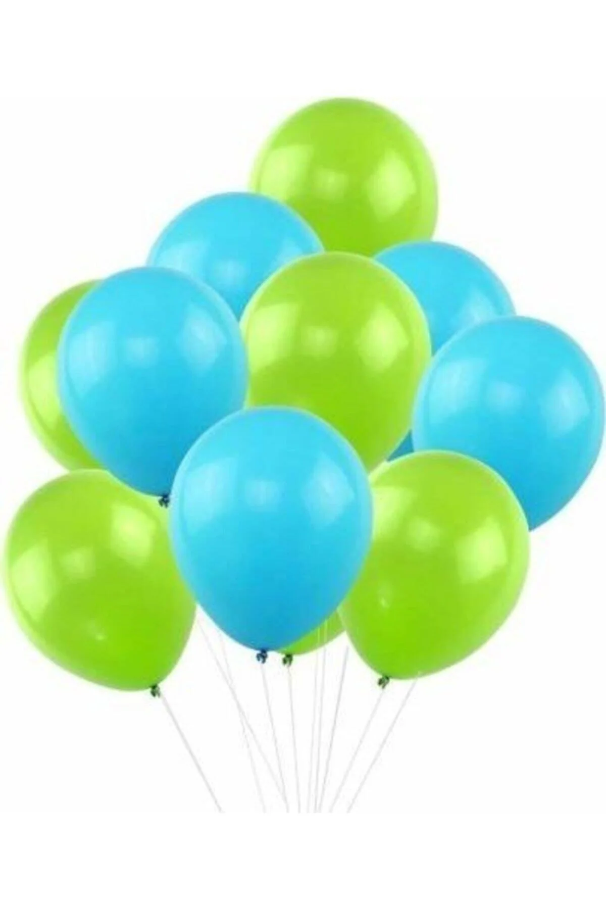 Fırsat Ayı Balon Metalik Sedefli Kaliteli Balon 50 Mavi 50 Fıstık Yeşili 100 Adet