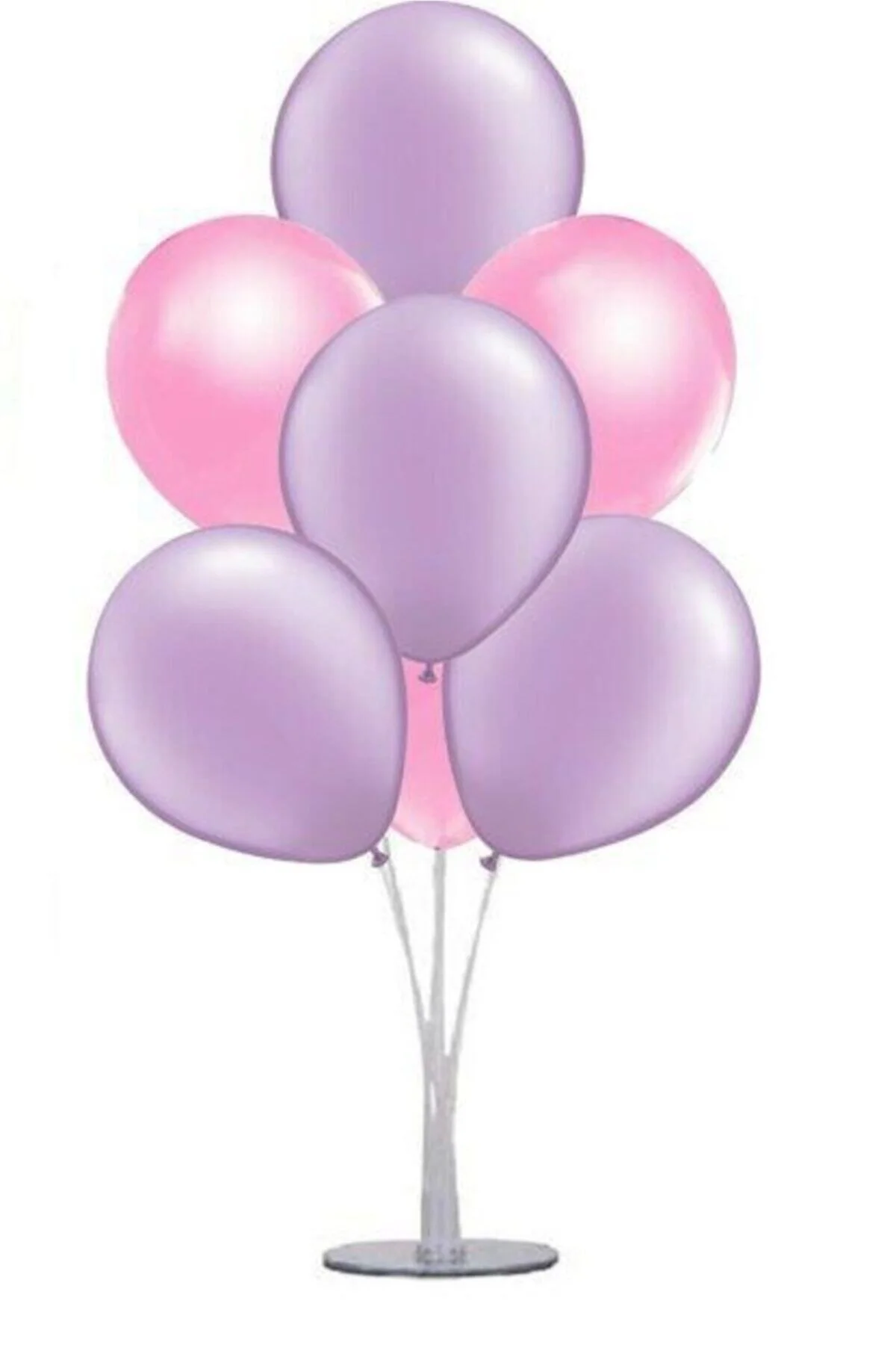Fırsat Ayı 100 Adet Metalik Pempe, Lila Balon 5metre Balon Zinciri Konsepti-uçan-güzel Balon - Firsat Ayi Görsel 3