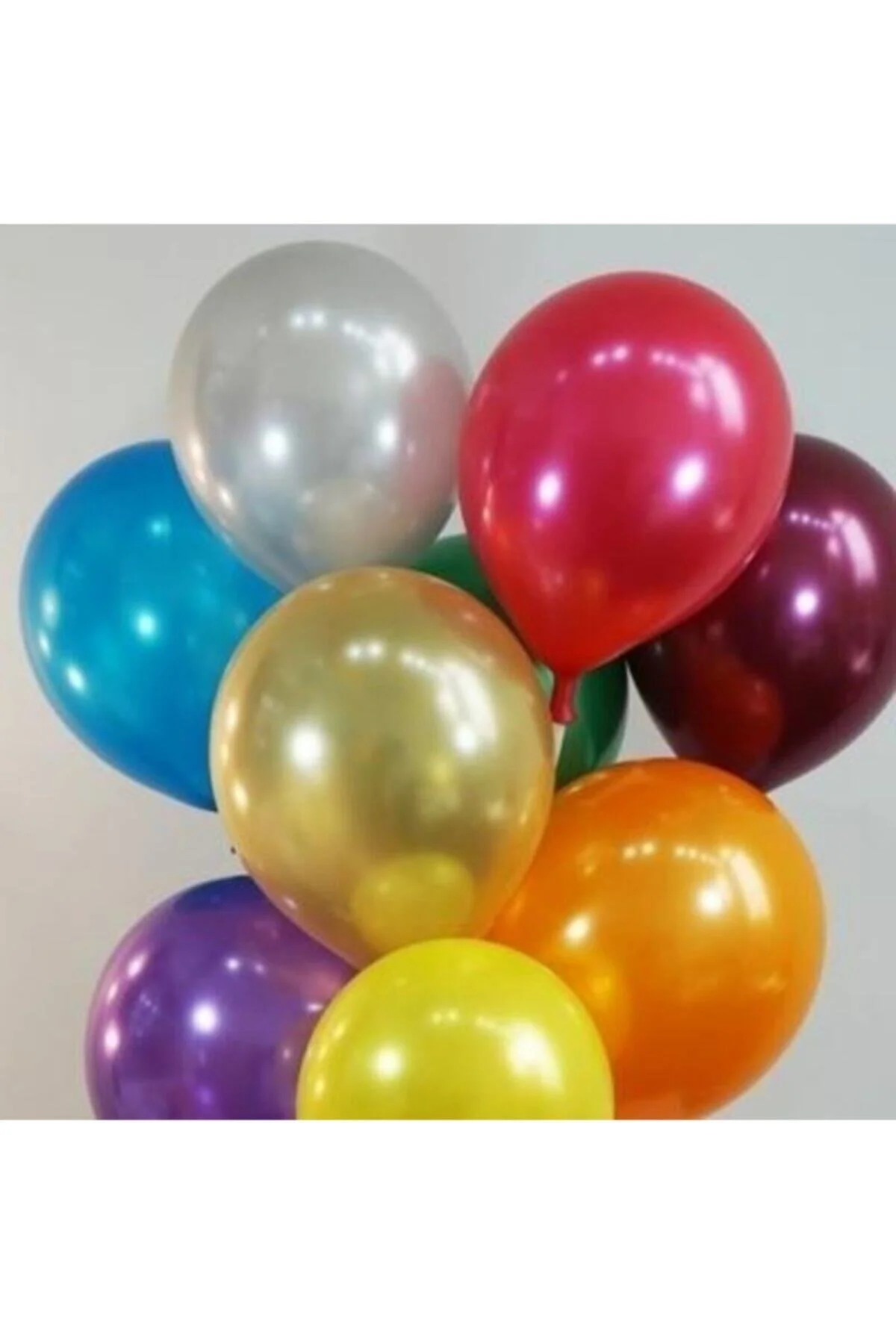 Fırsat Ayı Seza 30 Adet Karışık Renkli Metalik Balon