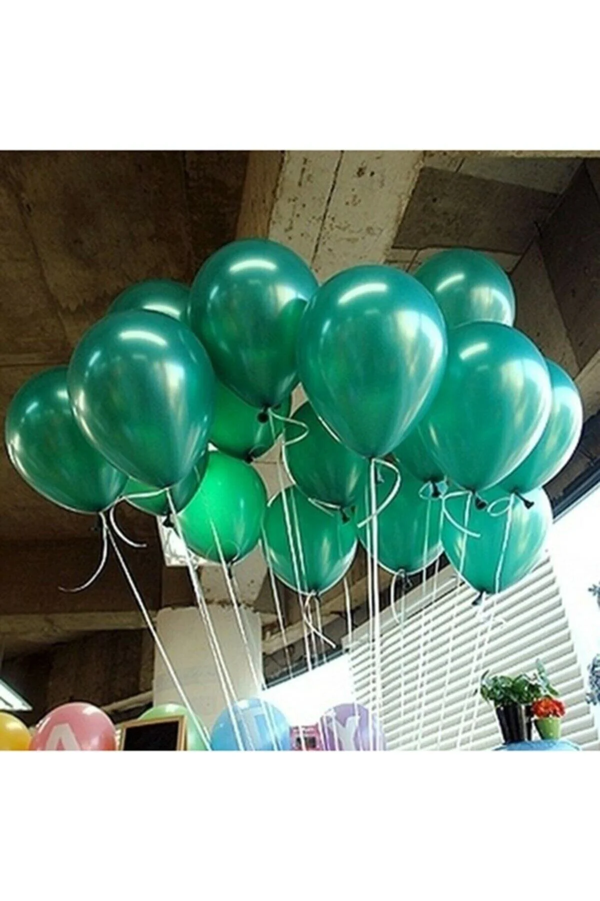 Fırsat Ayı 12 Inç Metalik Koyu Yeşil Balon 10'lu
