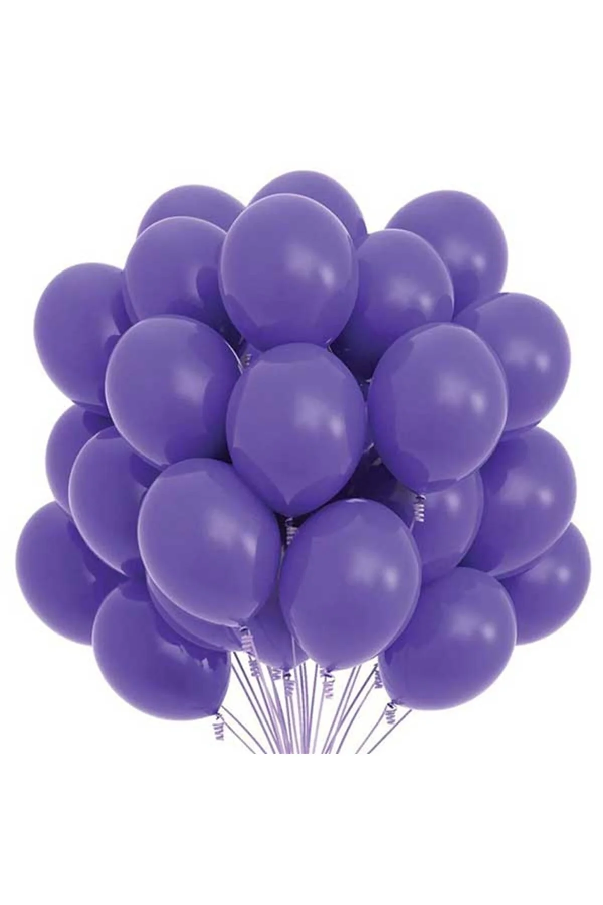 Mor Pastel Balon 100 Adet