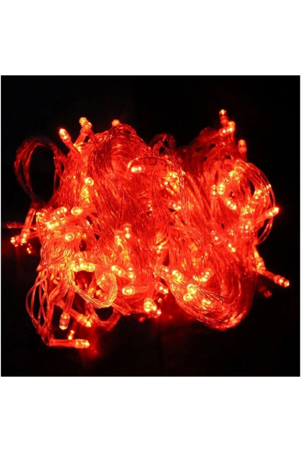 Kırmızı Led Işıkyılbaşı Işığı 10 Metre Ağaç Süs Işıkları