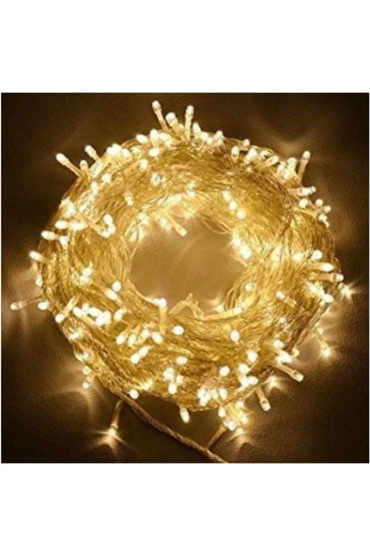 Dekoratif Led 10 Metre Animasyonlu Yılbaşı Süs Ip Sarı Led Işık - pazariz Görsel 2