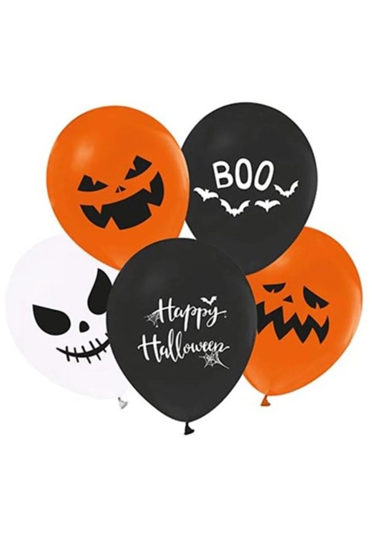 Halloween Cadılar Bayramı Baskılı Helyuma Uyumlu Balon 12 Inch 100 Adet