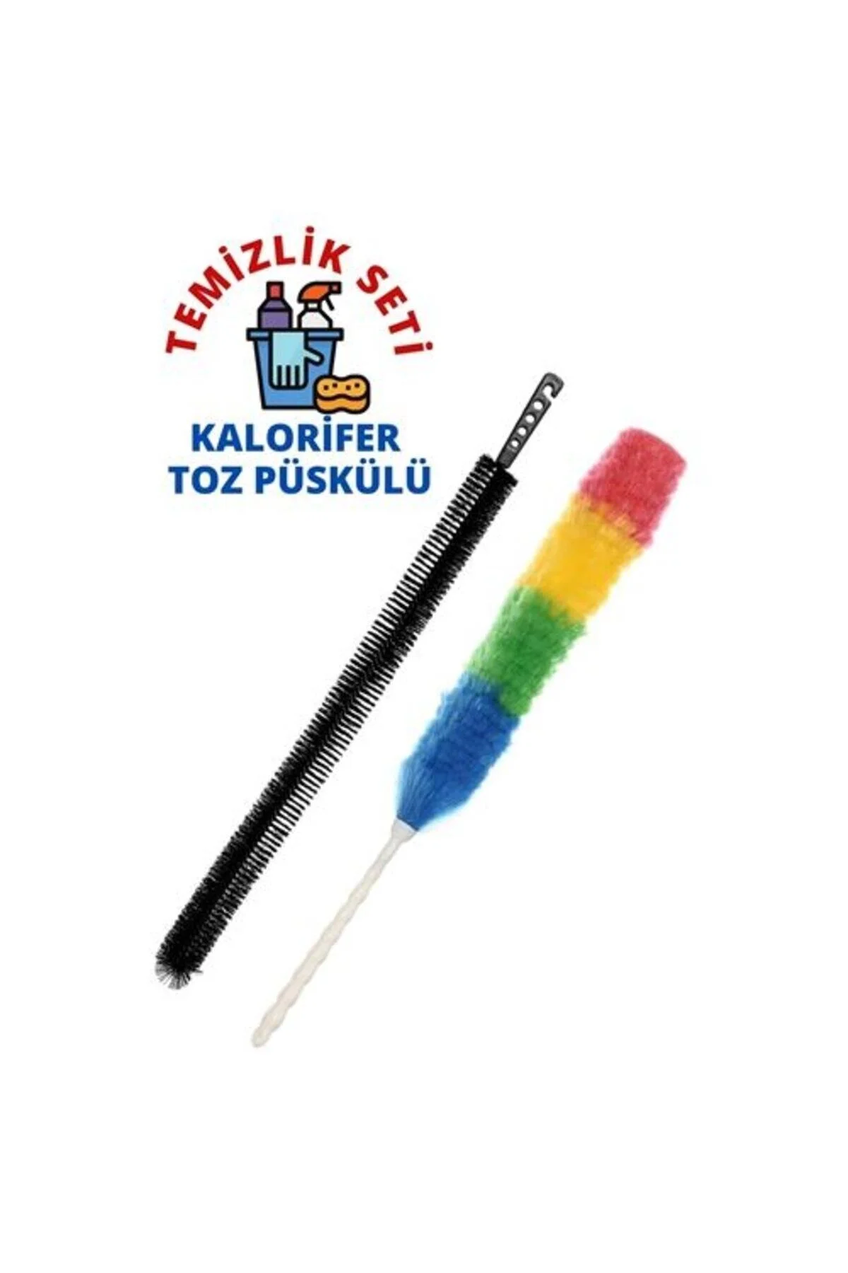 Kalorifer Temizleme Fırçası Temizlik Püskül Seti