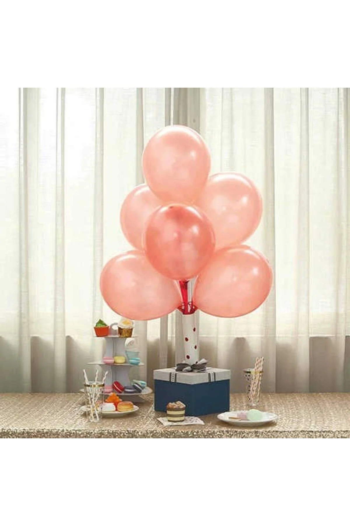 Somon Pastel Zincir Balon Seti - Partioutlet Görsel 2