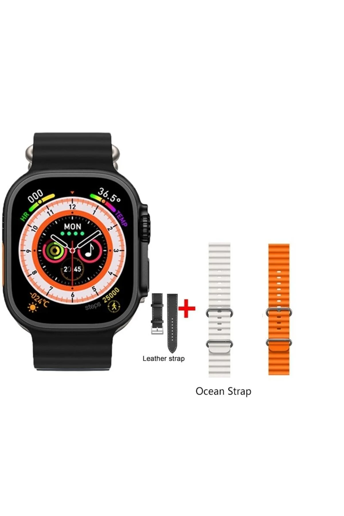 Watch 8 Ultra 49mm Amax Ultra Akıllı NFC - GPS - Kablosuz Şarj Kordon Hediye