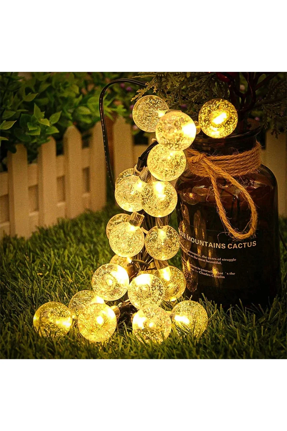 Solar Led Işık Boncuk Led Güneş Enerjili Bahçe Aydınlatma 8 Animasyonlu Günışığı Solar Güneş Enerjil - pazariz Görsel 5