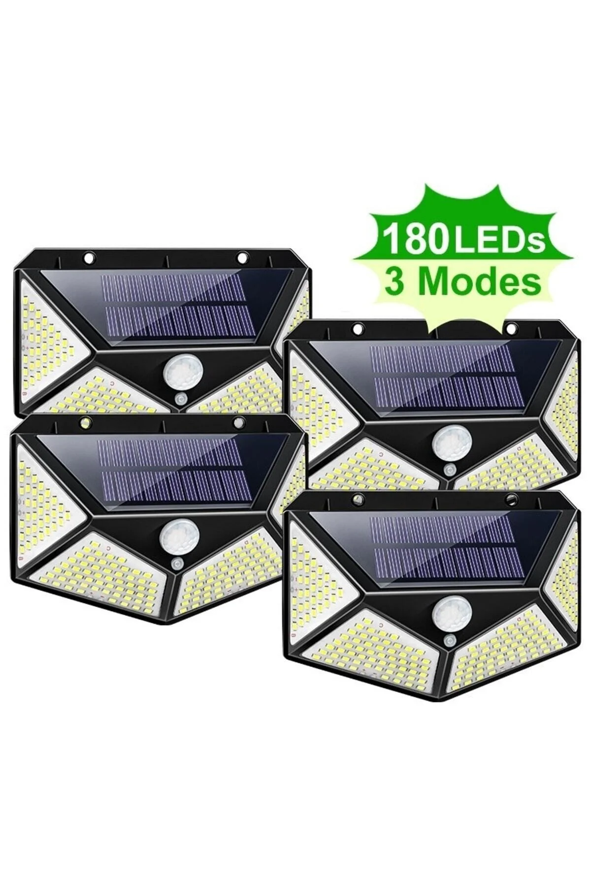 Solar Bahçe Aydınlatma 180 Led Güneş Enerjili Bahçe Lambası
