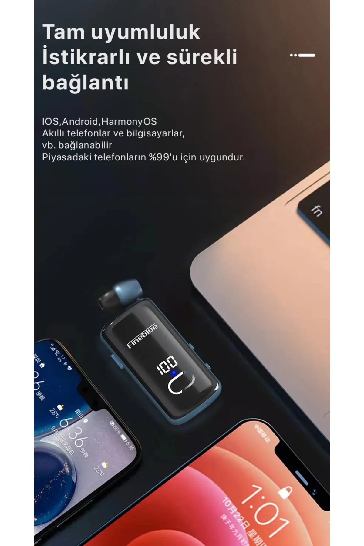 Bluetooth Kulaklık Titreşimli Makaralı Fineblue F910 - Fineblue Görsel 4