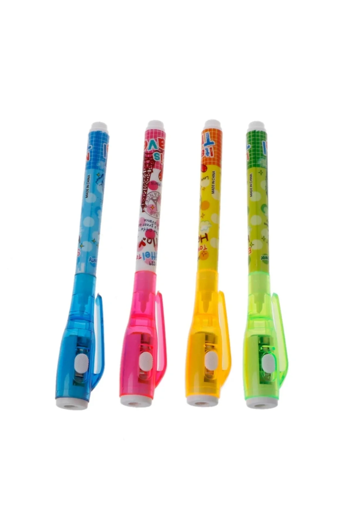 Mor Işıklı Sihirli Görünmez Kalem Işıklı Kalem İnvisible ink Pens Uv Led Light 4 Ad - pazariz Görsel 2