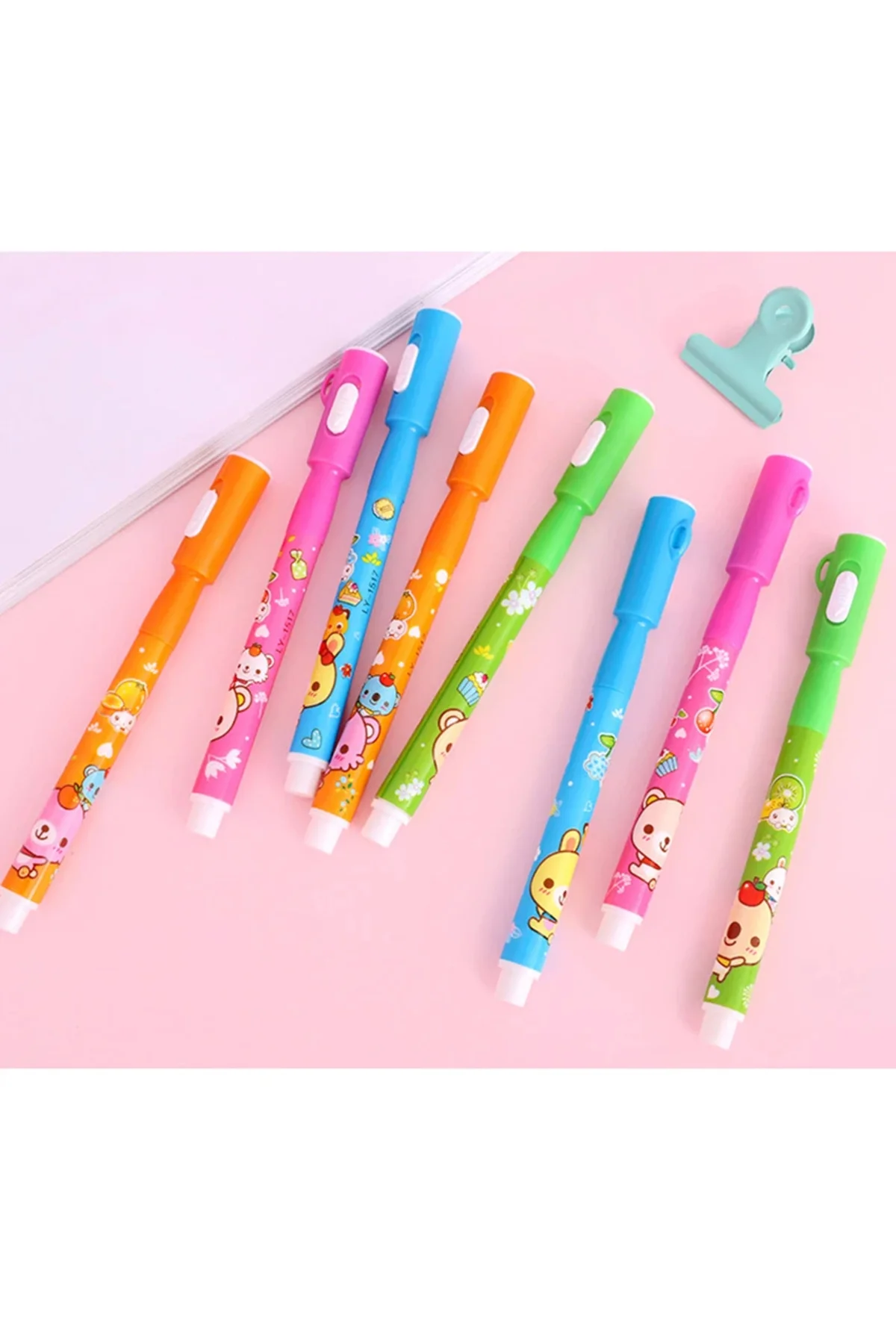 Mor Işıklı Sihirli Görünmez Kalem Işıklı Kalem İnvisible ink Pens Uv Led Light 4 Ad - pazariz Görsel 3