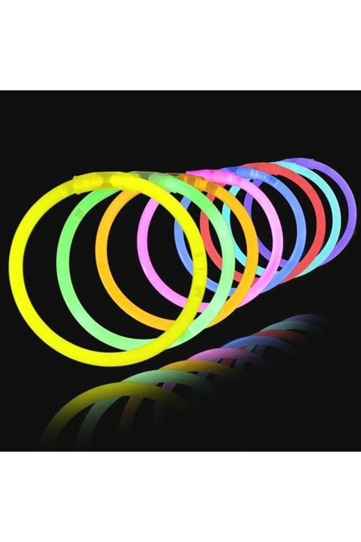 Glow Stick Fosforlu Neon Bileklik 50 Adet - Xnews Görsel 2