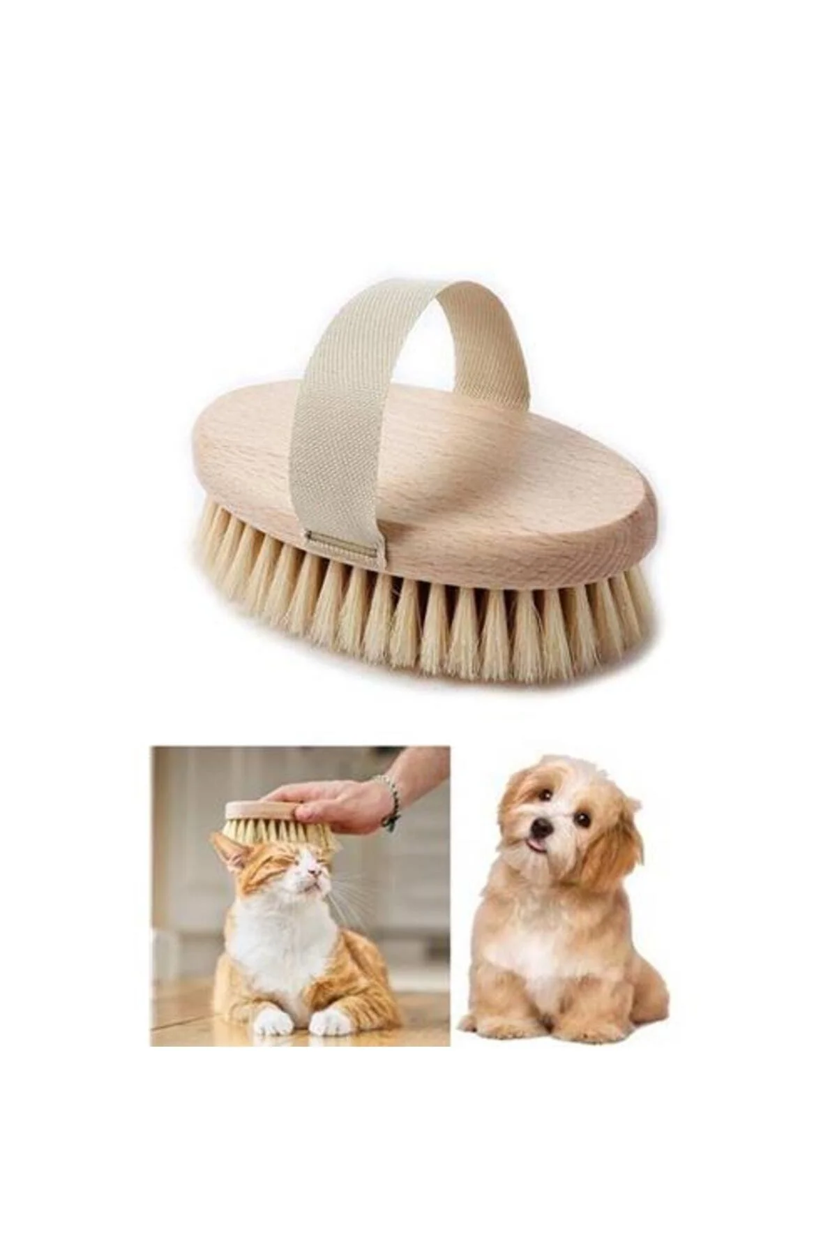 Cosy 6 Adet Kedi Köpek Ahşap Ölü Tüy Masaj Ve Temizlik Fön Fırçası
