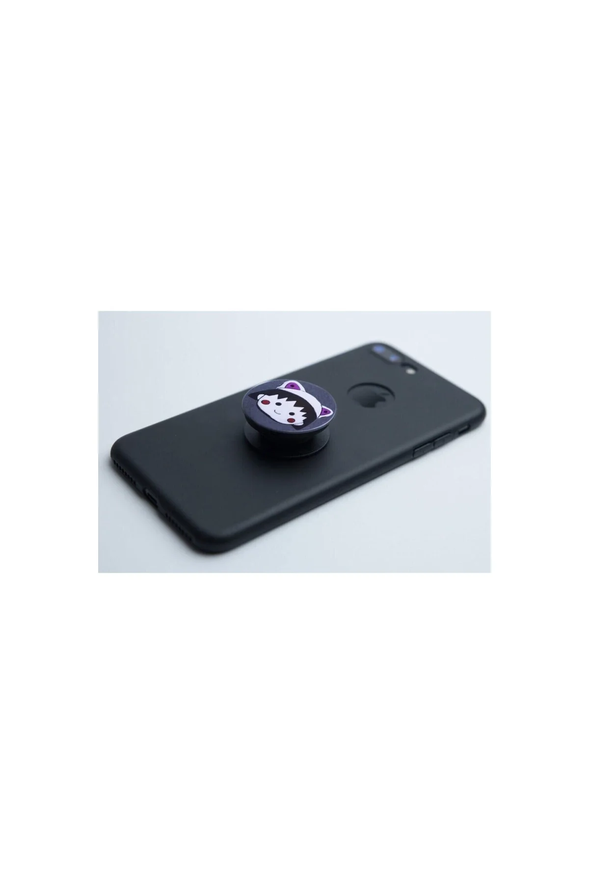Unisex Siyah Popsoket Telefon Parmak Tutucu