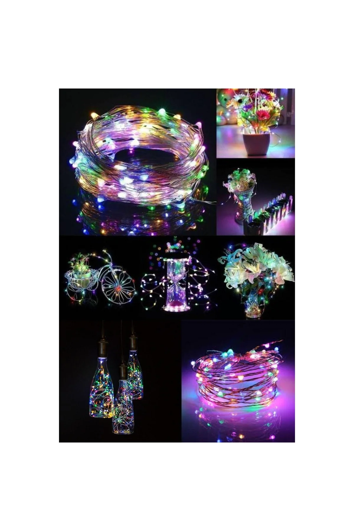 Peri Led Rgb 3 Metre Pilli Işık Ip Peri Led Yılbaşı Işık