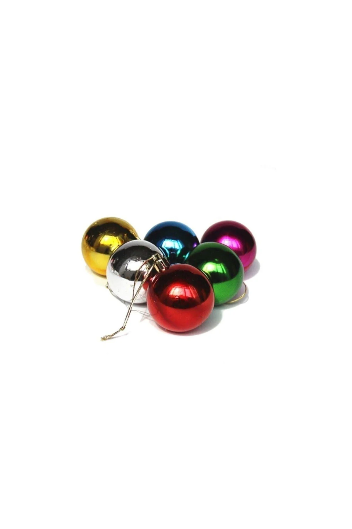 Yılbaşı Cici Top Ağaç Süsü 3 Cm Sarı 3 Ad - PAZARIZ Görsel 3