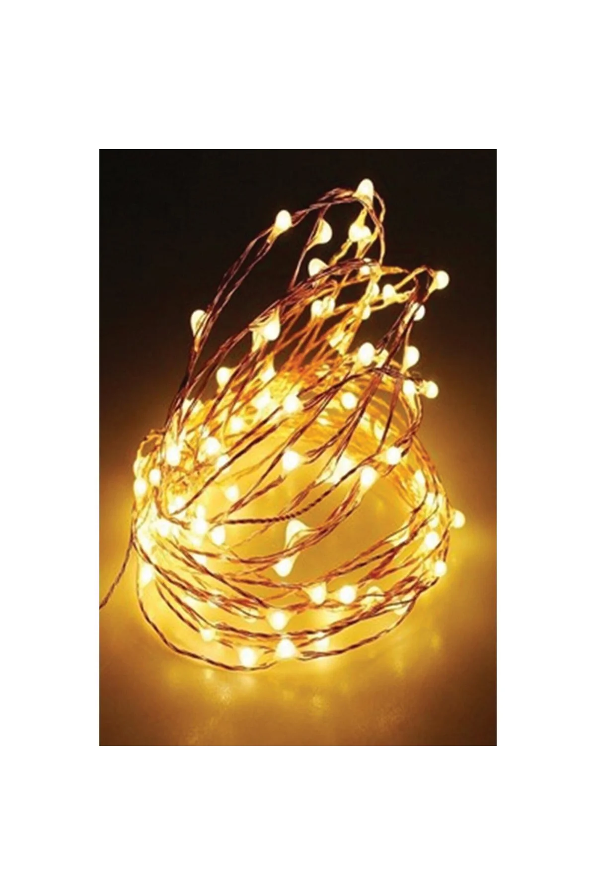 Bakır Tel Peri Led 2 Metre Pilli Ge3001
