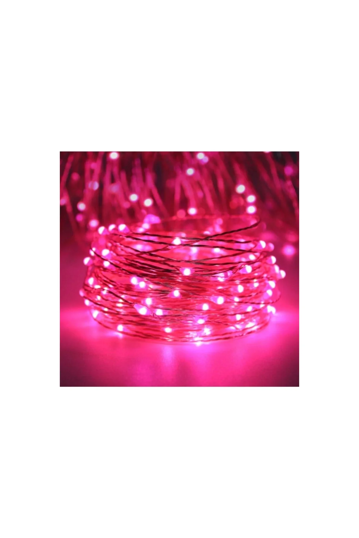 5 Metre Peri Led Çok Amaçlı Yılbaşı Parti Dekoratif Aydınlatma - Pembe