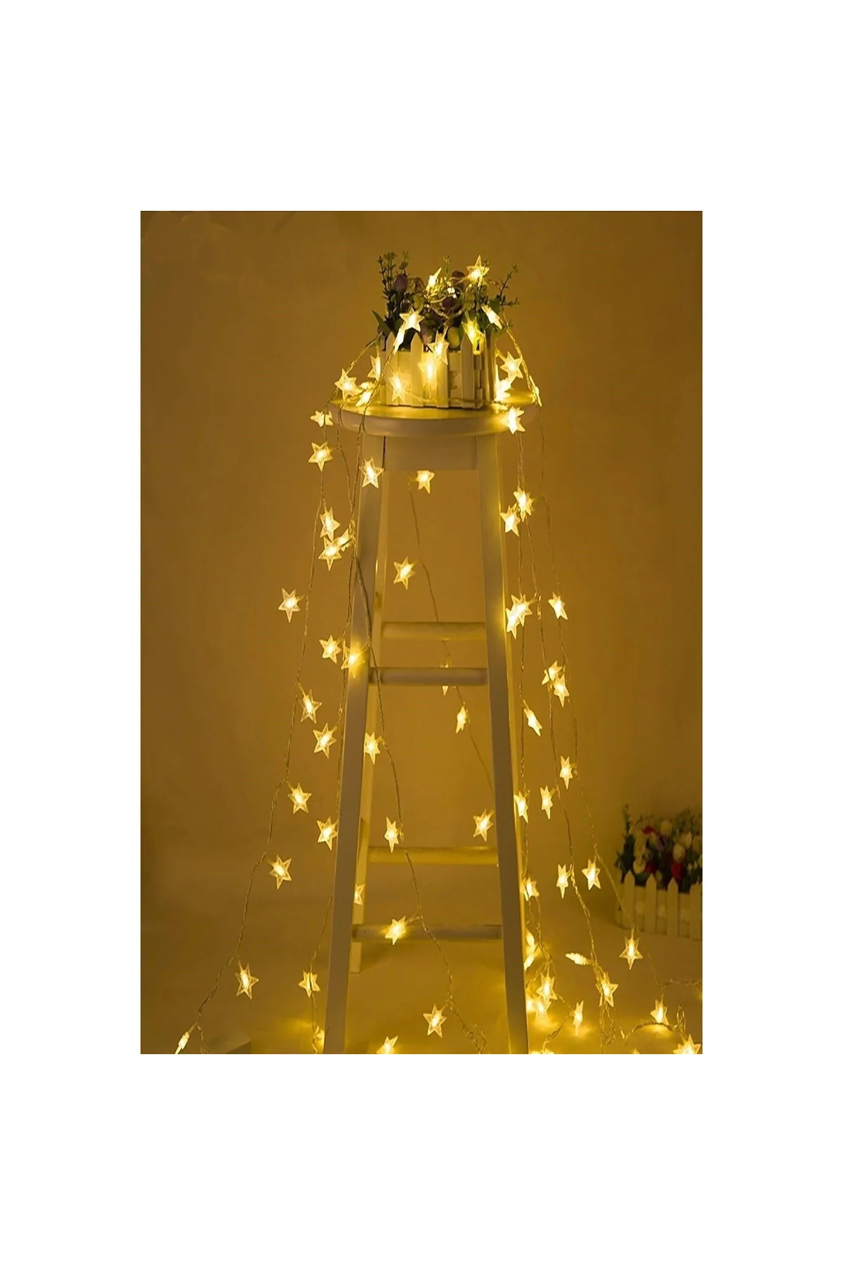 Dekoratif Led Işıklı Yıldız Dizeleri 20'li 3 Metre