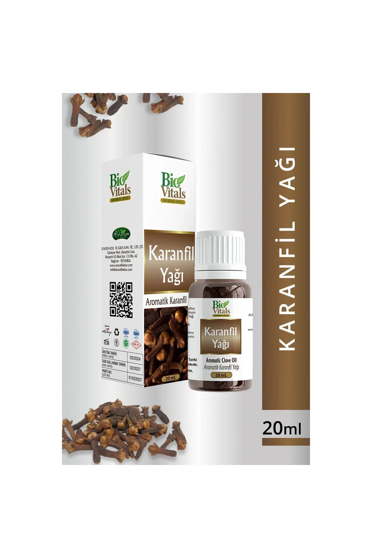 Karanfil Yağı 20 Ml SKT-01-2028