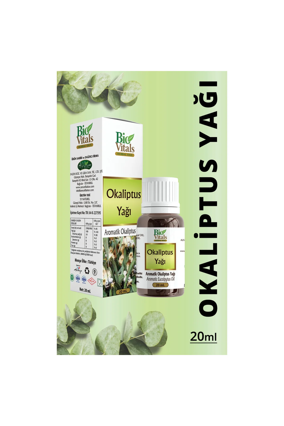 Okaliptüs Yağı 20 Ml SKT-04-2027