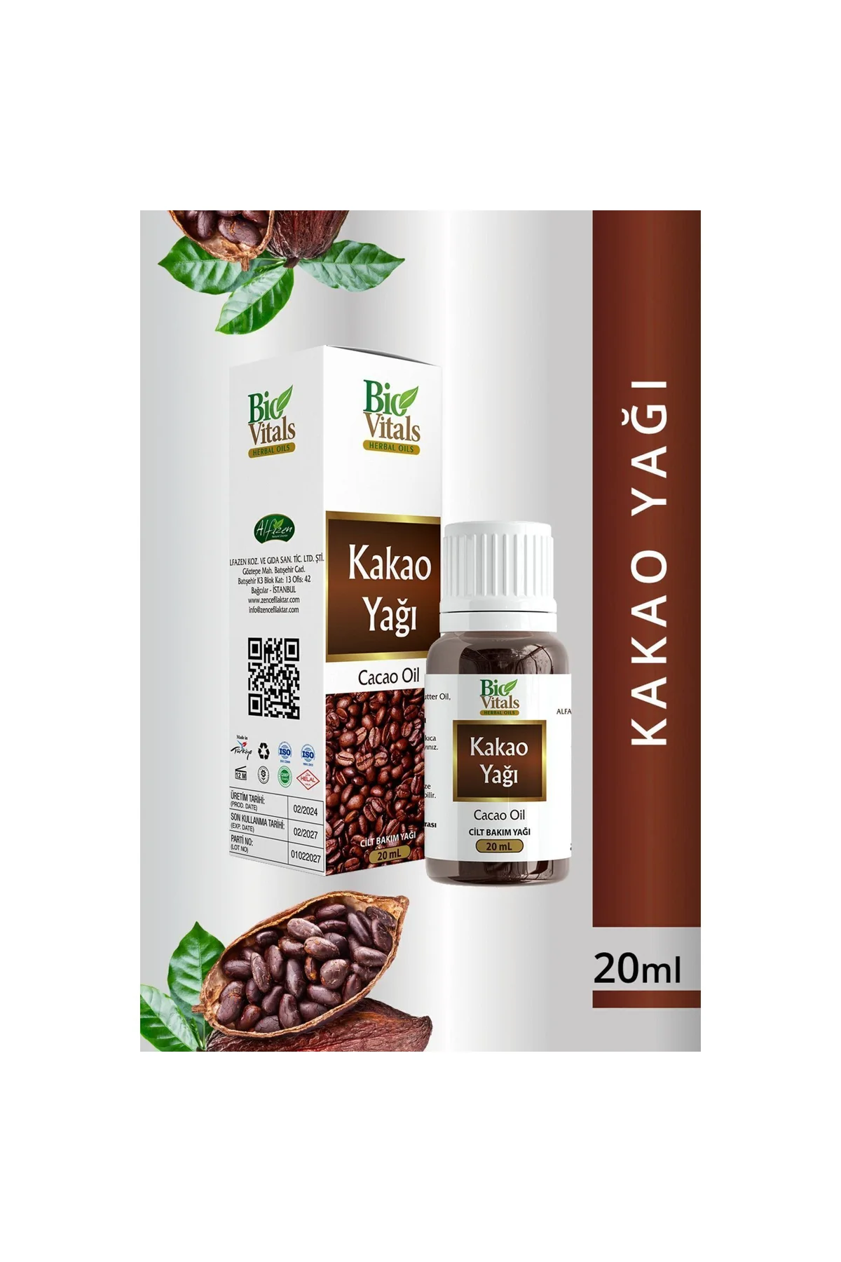 Kakao Yağı 20ml - Aromatik Bitkisel Yağ