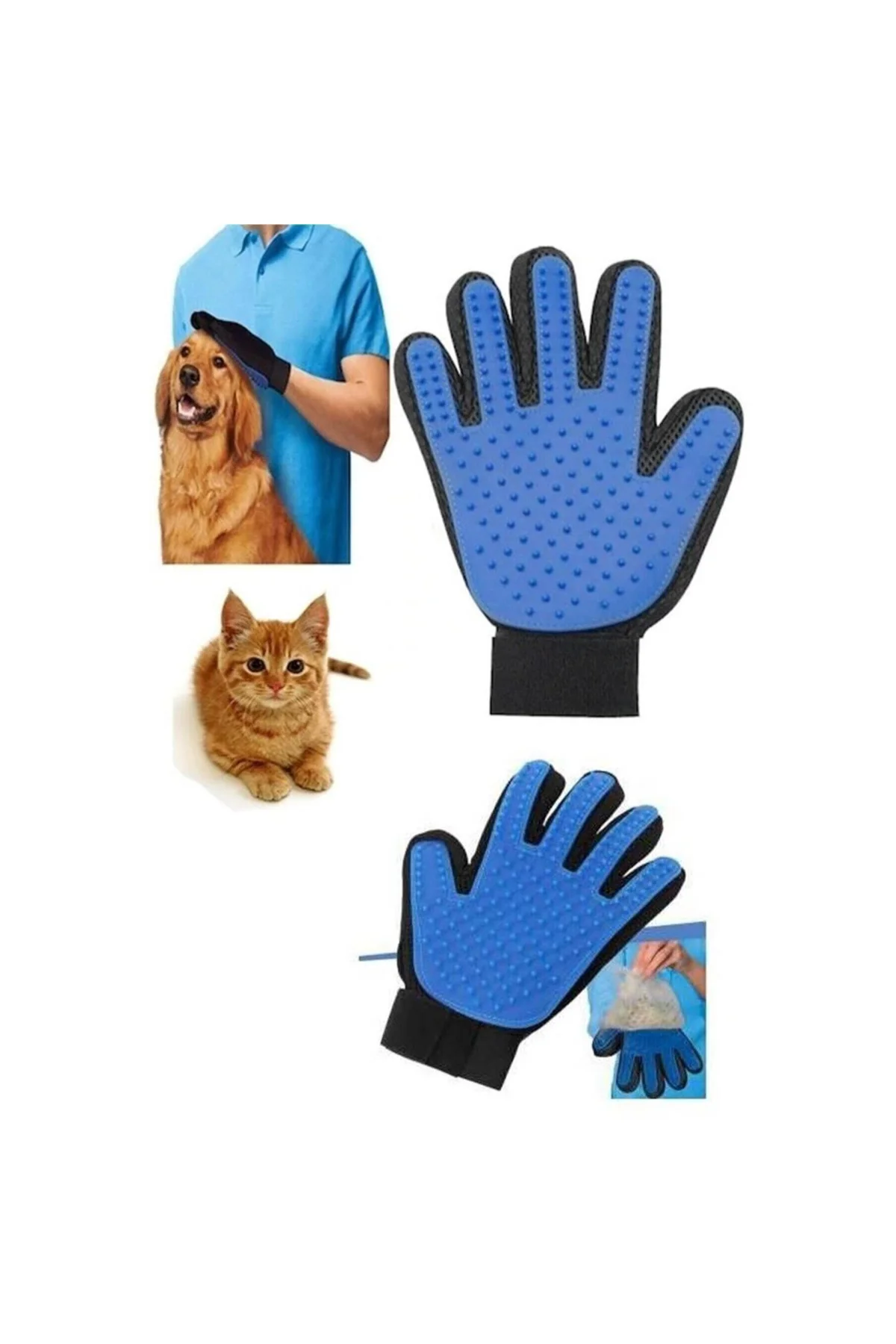 Kedi Köpek Tüy Toplama Eldiveni