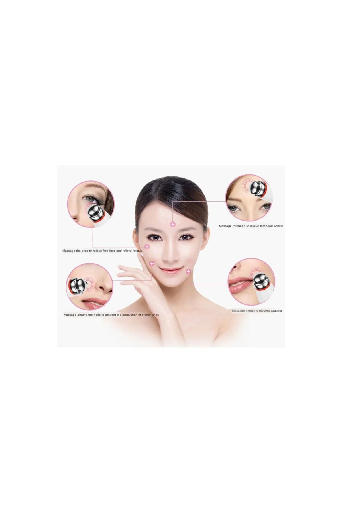 Yüz Ve Göz Titreşimli Masaj Aleti Göz Altı Morluk Kırışıklık Şişlik Için Anti-aging Cihazı - PAZARIZ Görsel 3