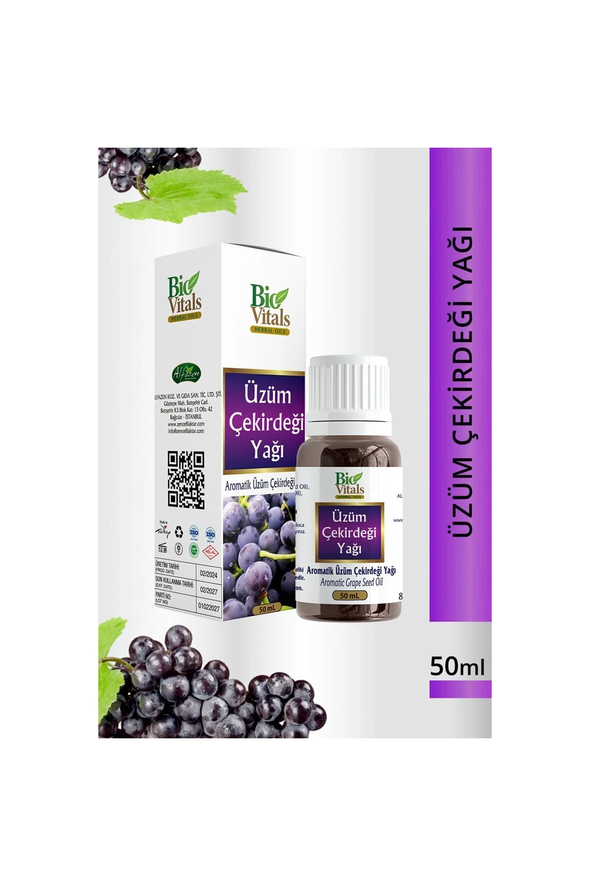 Üzüm Çekirdeği Yağı 50 ml
