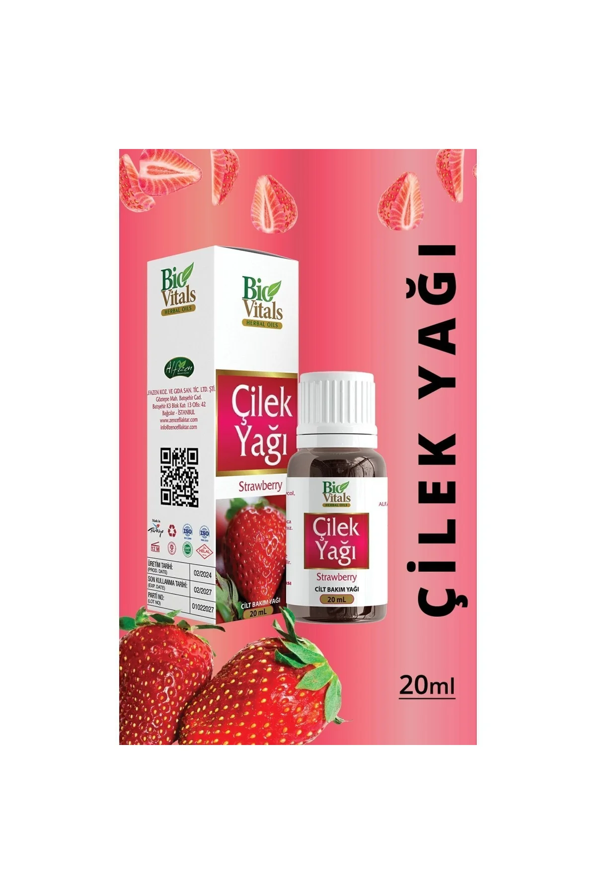 Çilek Yağı 20ml
