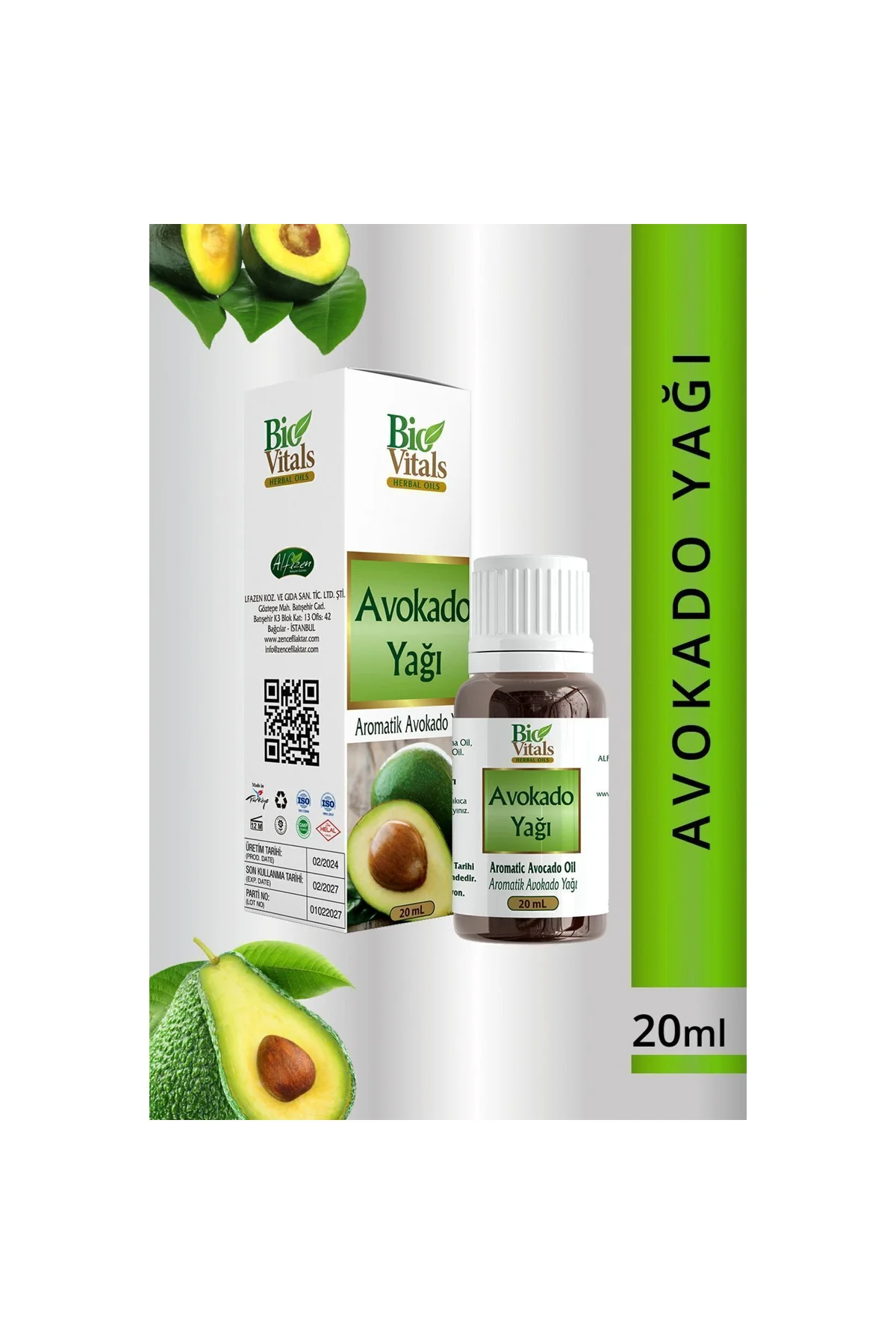 Parlak Ve Işıltılı Görünüm Için Avokado Yağı 20 ml