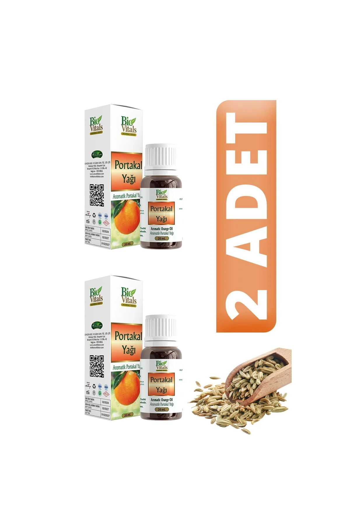 Portakal Yağı 20 ml 2 ADET