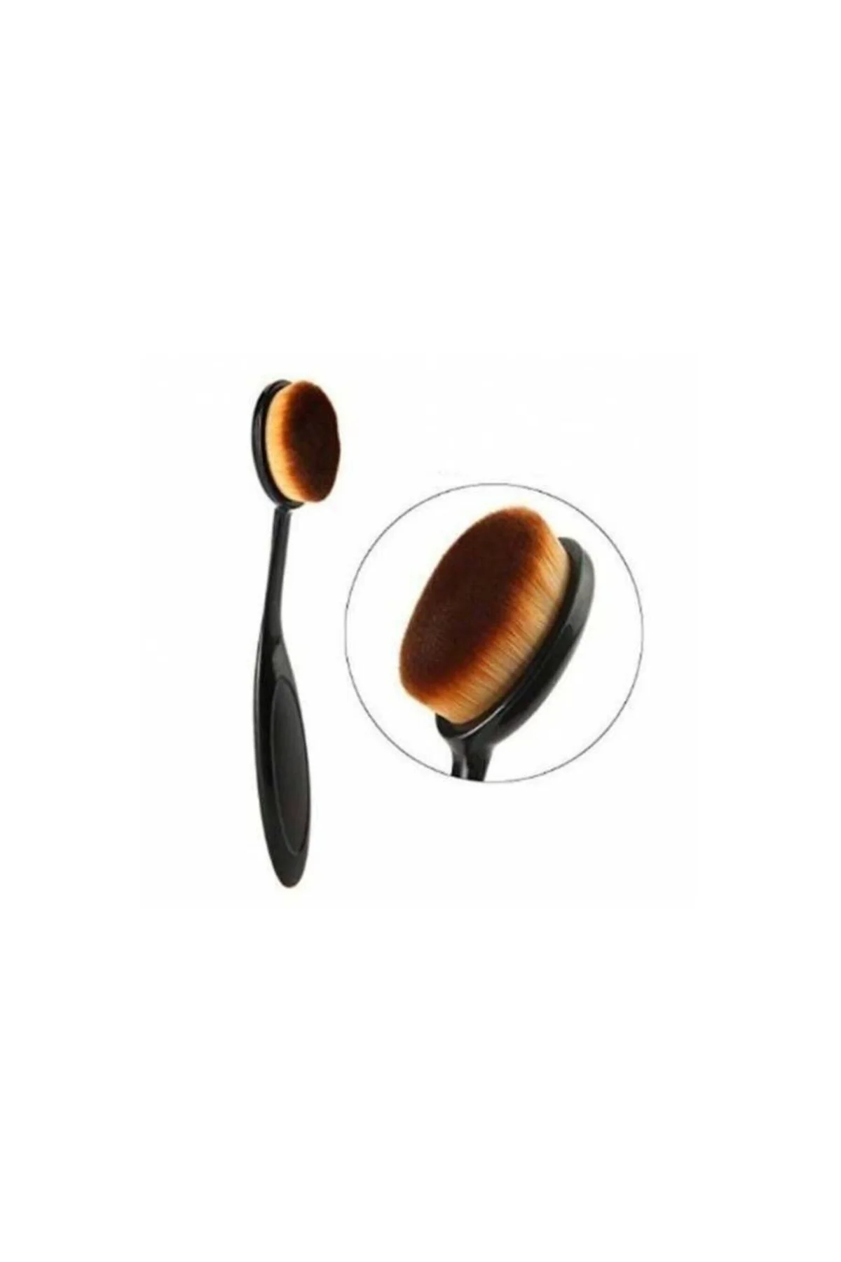 Çok Amaçlı Fiber Oval Makyaj Fırçası- Orta Boy - Kaşık Fırça(kod-asu 328g)