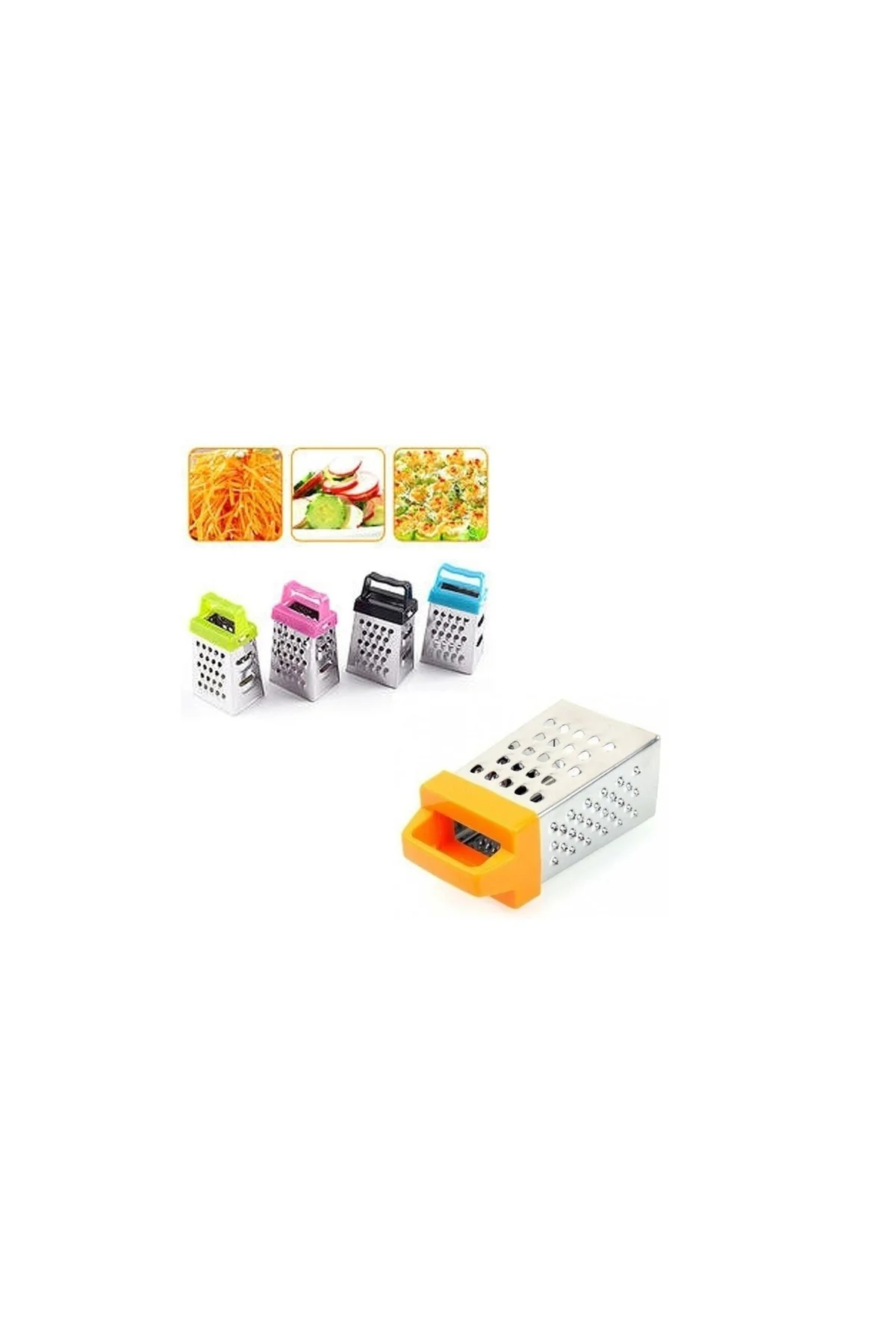3 Fonksiyonlu Mıknatıslı Mini Sarımsak Peynir Rendesi 7 Cm - PAZARIZ Görsel 4