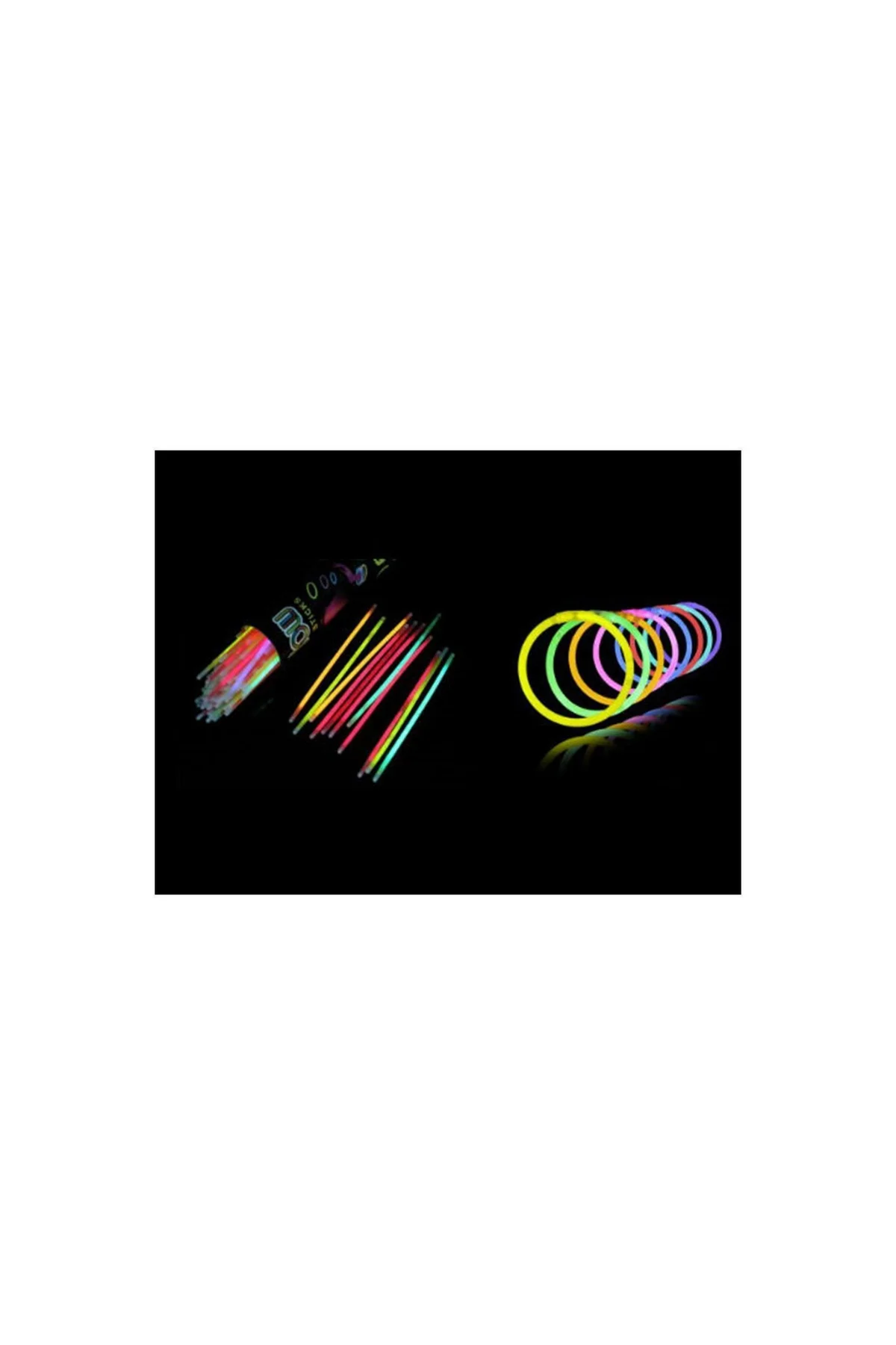 Pazariz 10 Adet Glow Stick Bracelet Fosforlu Kırılan Çubuk Bileklik - PAZARIZ Görsel 4