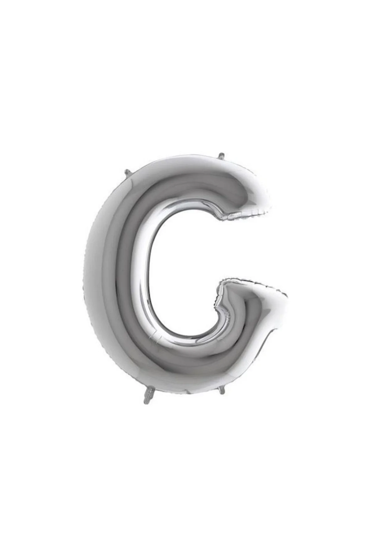 G Harf Folyo Balon Küçük 16 Inc 1 Adet Gri