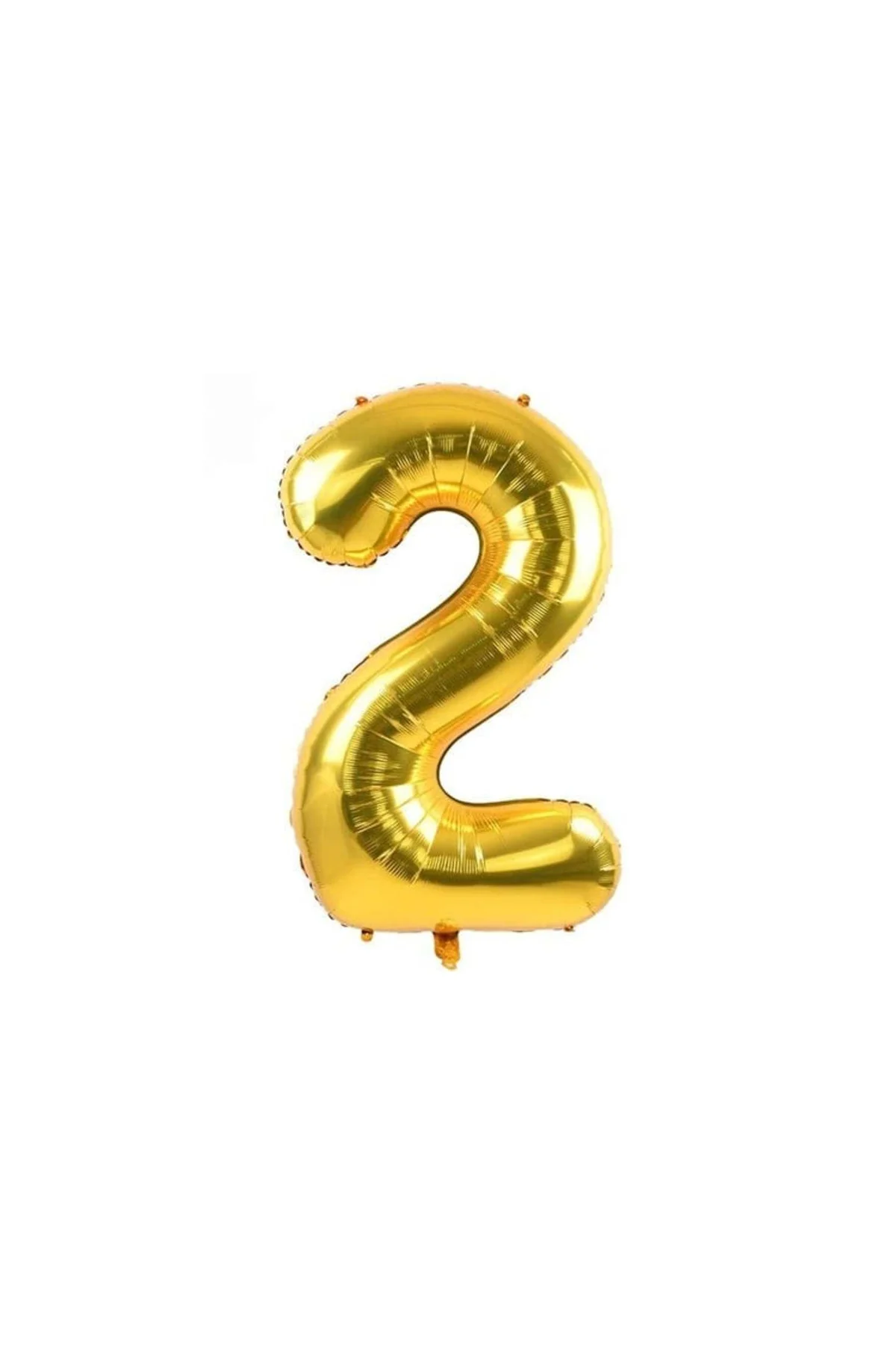 2 Rakam Folyo Gold Renk Balon Küçük 35 cm