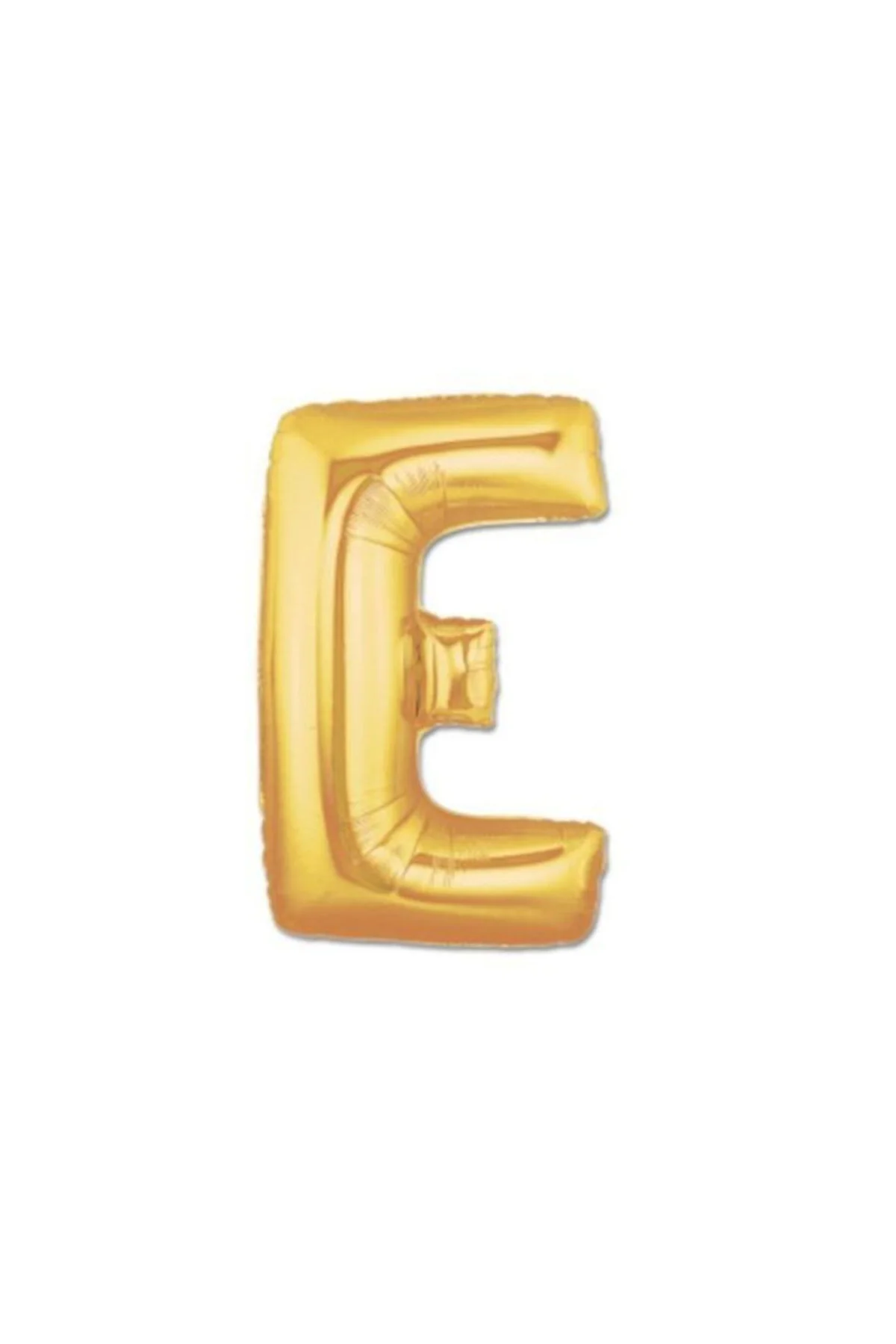 E Harfi Altın (Gold) Rengi Folyo Balon 40 Inc 100 Cm