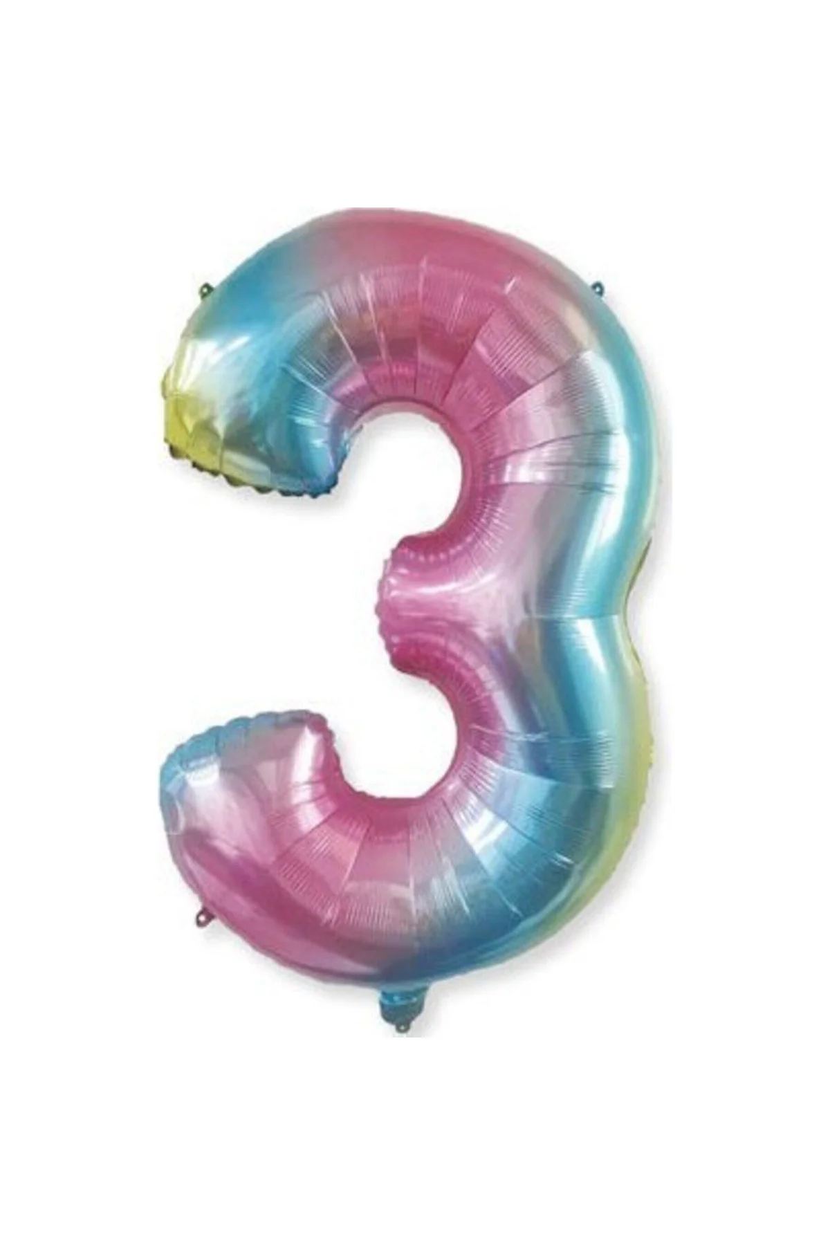 Folyo Balon Rakam 3 40" Rengarenk