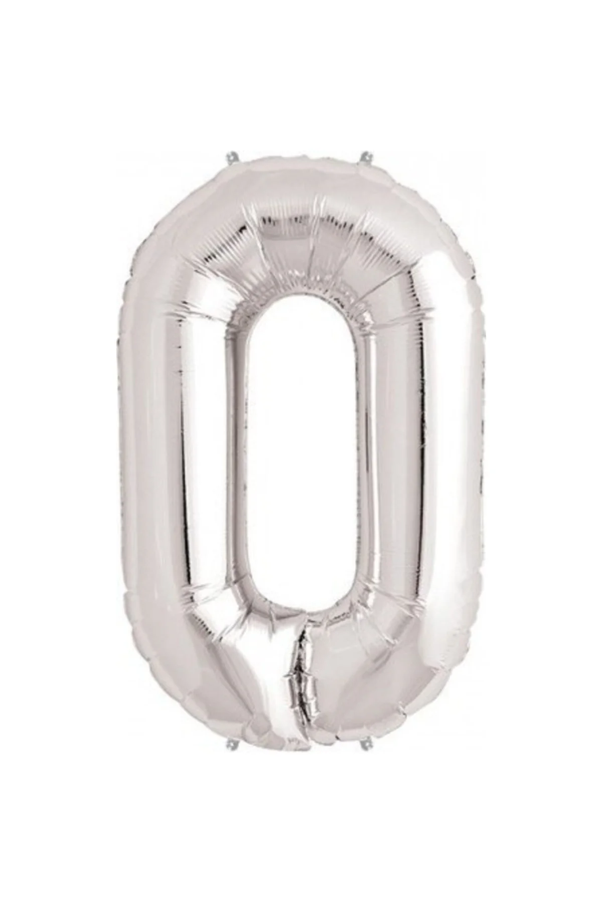 Rakam Folyo Balon 0 Rakamı Büyük Boy Balon Gümüş/gri 100cm