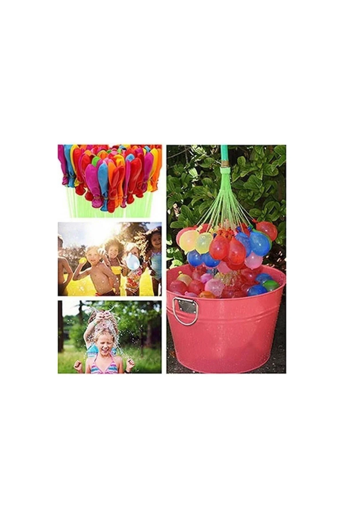 Su Balonu Yaz Plaj Partisi Su Balonu Bombası Savaşı Oyuncak Balon Doldurma Aparatı 37 Ad - PAZARIZ Görsel 6