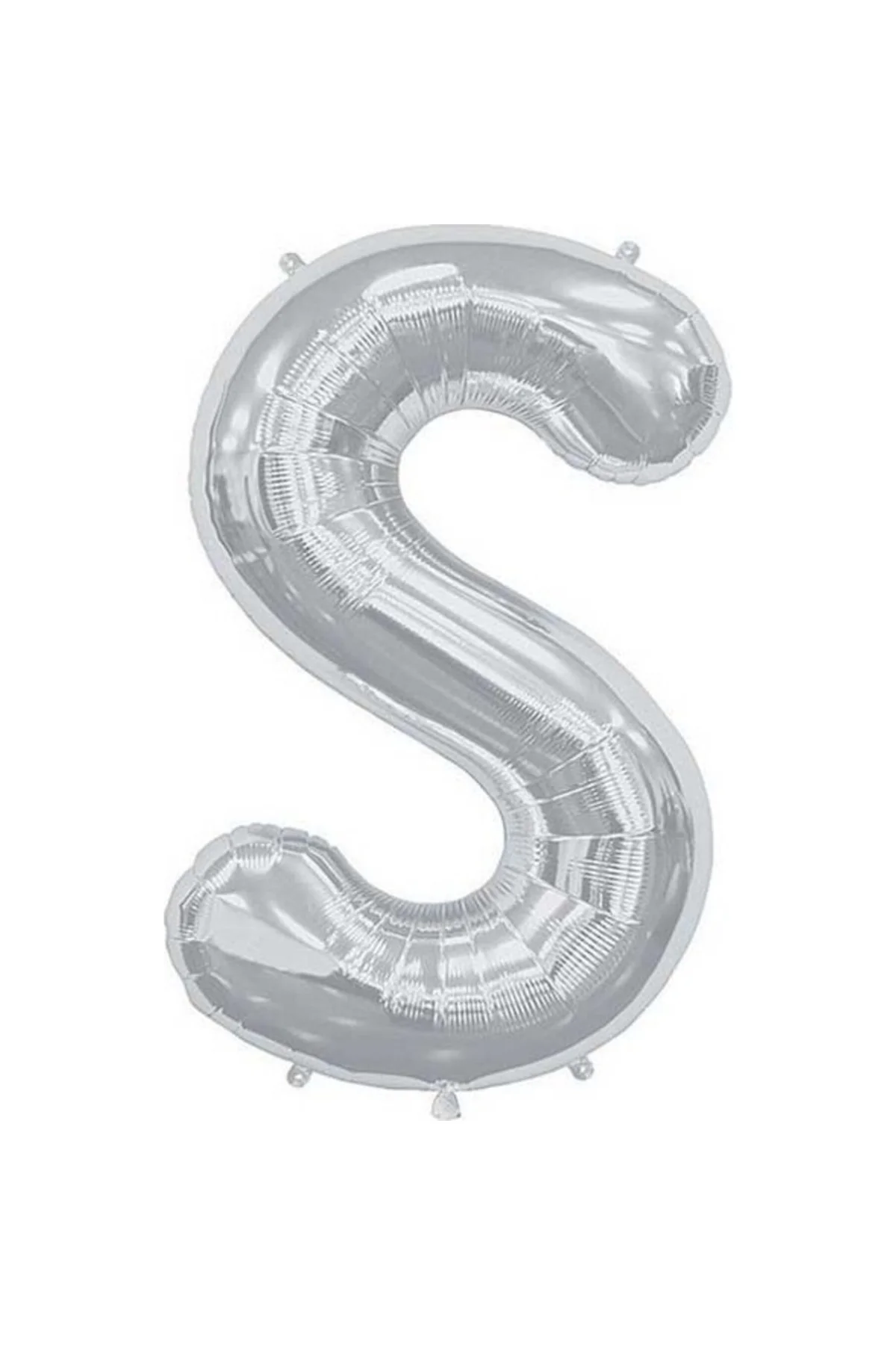 S Harf Folyo Gümüş Balon Küçük 35 Cm
